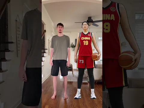 How tall is Zhang Ziyu? Chinese basketball dominates FIBA 2026! #tall