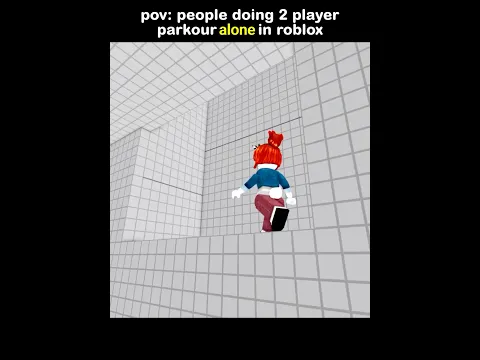 😂 roblox 2 player parkour be like