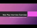 Role Play Interview Exercises - How to Prepare for Role Play Assessment Centres