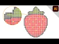 Cross Stitch Pattern Illustration in Adobe Illustrator Step-by-Step Tutorial
