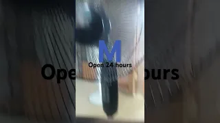 McDonalds Open 24 hours logo in g major 7