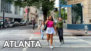 ATLANTA Georgia - Downtown Walking Tour on Thursday October 3 2024 4k
