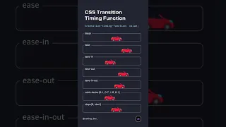 CSS Transition Timing Function Simplified