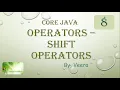Core JAVA - Shift Operators Positive Numbers