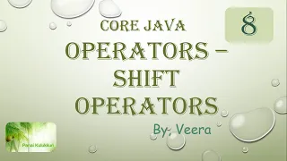 Core JAVA - Shift Operators Positive Numbers
