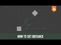 Blender Tutorial HOW TO SET DISTANCE ANGEL BETWEEN TWO OBJECT