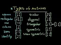 Types of Matrices with Examples