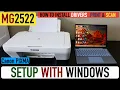 Canon Pixma MG2522 Setup Windows Laptop Install Drivers Print Scan