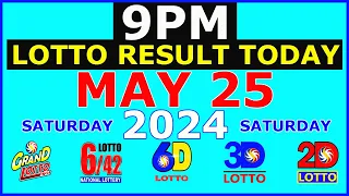 Lotto Result Today 9pm May 25 2024 PCSO