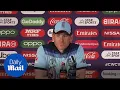 Eoin Morgan reacts to the defeat against Australia