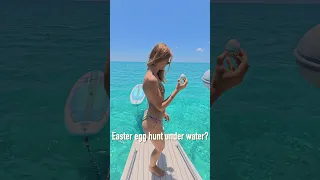 Easter egg hunt on a sailboat 🐣⛵ #easter #sailing #boating