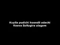 Lagu Kuyila pudichi Karaoke With Lyrics