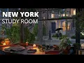 Greenwich Study Room Ambience - Rain and Distant Thunderstorm Sounds for Focus Study and Relaxation