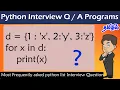 Python Interview Questions in Tamil Be Careful While Coding Dict Iteration