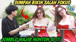 PRANK GOMBAL !!! SUMPAH CEWEK INI BIKIN JOMBLO BASAH
