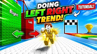 Doing left right Trend in Roblox tutorial #tutorial #roblox 