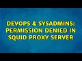 DevOps SysAdmins Permission Denied in Squid Proxy Server