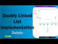 7 Doubly Linked List Implementation using java Delete a node from a list i-Code