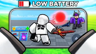 i played blade ball on mobile for the first time