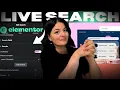 LIVE SEARCH WIDGET - Elementor Wordpress Tutorial Flex Container
