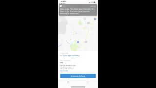 Life cycle of one shipment on ivia mobile app for drivers