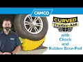 Curved Trailer-Aid with Chock and Rubber Base Pad