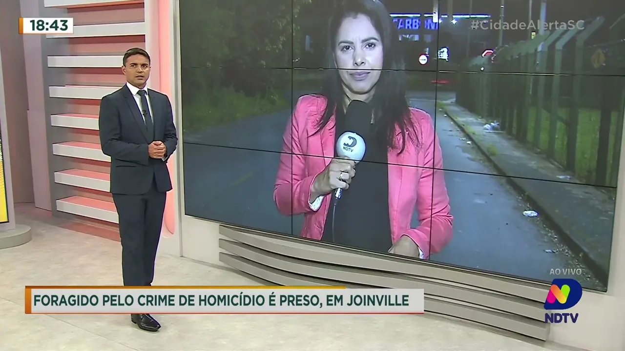 Foragido pelo crime de homicídio é preso em Joinville