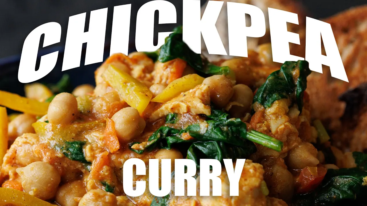 HIGH PROTEIN CHICKPEA CURRY  in 5 MINUTES