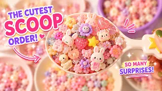 THE CUTEST SCOOP ORDER EVER?! 🥹🎀 Tiny Charms, Giant Scoops & Satisfying ASMR