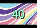 40 Second Countdown Rainbow Colors