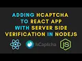 Integrate hCaptcha in ReactJS and verifying user response in NodeJS