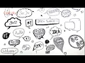 Doodle Speech Bubbles 28 Speech Bubbles Doodle speech Bubble Bullet Journal Elements
