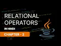 RELATIONAL OPERATORS IN JAVA CHAPTER 2 NARESH SWAMI