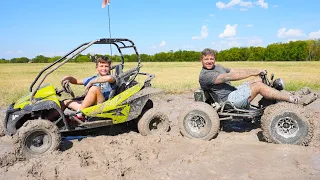 Mudding with Crazy Go Karts