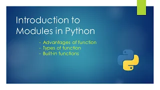 Introduction to Modules in Python term-2 Unit-2 Class - 11th CBSE Computer Science