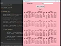 CALENDAR with Tkinter in Python Python Projects