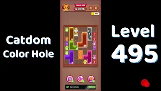 Catdom Color Hole Level 495 Screenshot