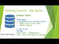 Microsoft SQL Database - Deleting a table