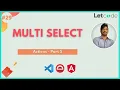 Actions - Multi-Select Protractor Tutorial LetCode