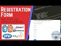 PHP Tutorials Project 02 - Create a Registration Form Using PHP HTML CSS Bootstrap and MySQL
