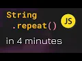 String repeat in JavaScript Programming Hindi - JavaScript Tutorial