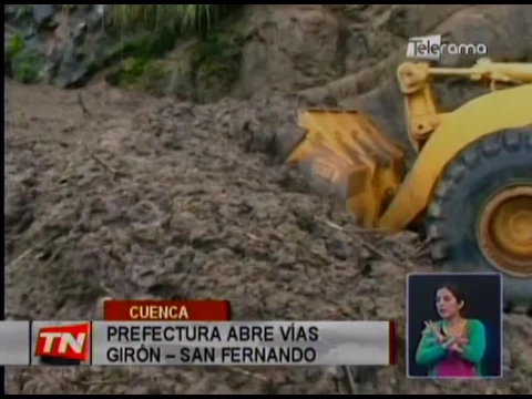 Prefectura abre vías Girón - San Fernando