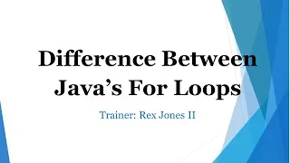 Difference Between Tradition and Enhanced For Loop 70