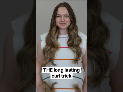 How to finally curl stubborn hair! #heatlesscurls #heatlessblowout #hardtocurl