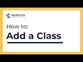 How to Add a Class