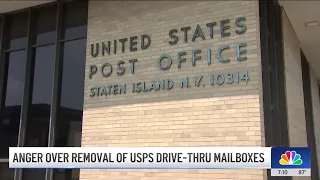 Anger over removal of USPS drive-thru mailboxes NBC New York