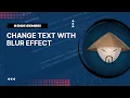 Change text with blur effect HTML CSS -