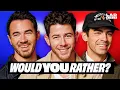 Lagu Jonas Brothers Pick To Have Their DMs Exposed or Camera Roll Leaked | Would You Rather?