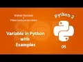 Python Variable and String with example LEC 5 in