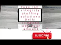 integrity staffing solutions Delhi barkamba metro station road fake callcenter job data entry fake